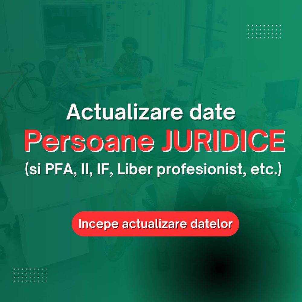 Actualizare date Persoane Juridice